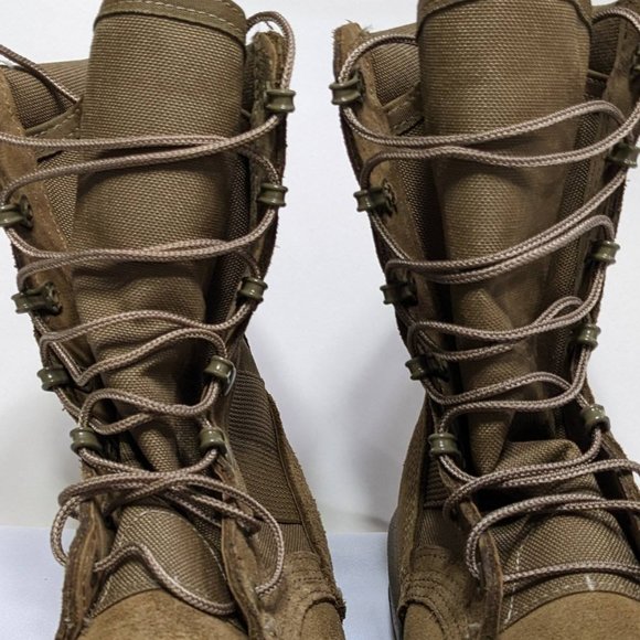BELLEVILLE Desert Tan Suede & Cordura Military Combat Boot AHWC - 6R Unisex NWOT - Picture 11 of 12